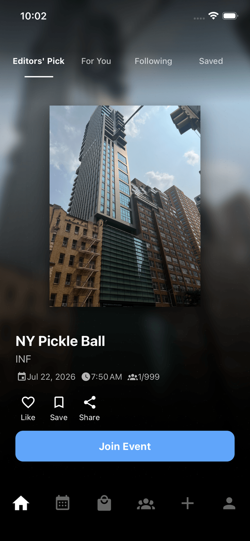 RallySphere Home Feed